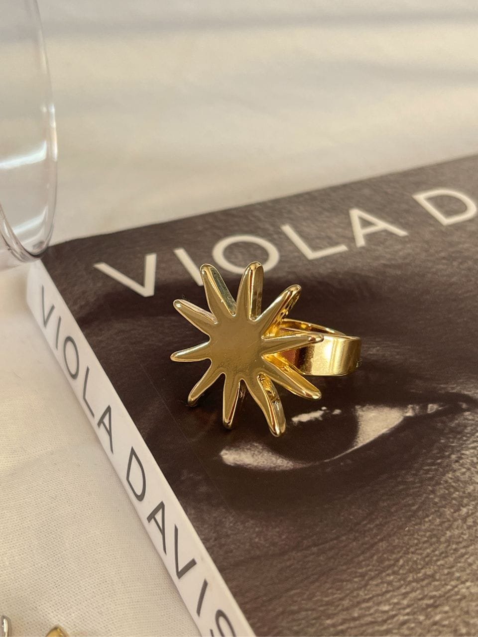 Anel Sunny Regulável Ouro 18k